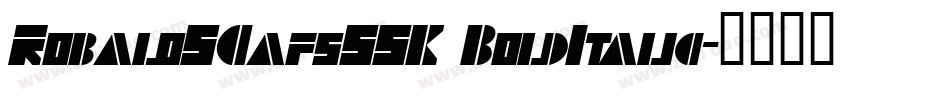 RobaloSCapsSSK BoldItalic字体转换